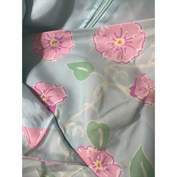 Lilly Pulitzer Staci Morning Glories Silk Midi Dress Size‎ 8 - Picture 11 of 12